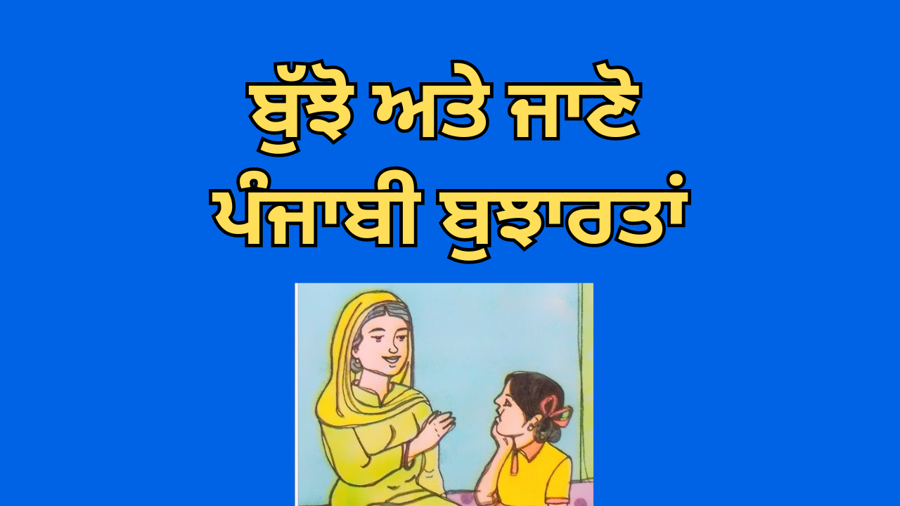 punjabi bujartan with answer